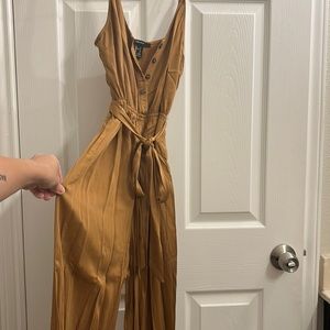 Burnt Yellow tank top/pants jumper.